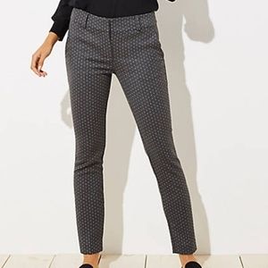 LOFT 6L NWT Skinny Pindot Pants